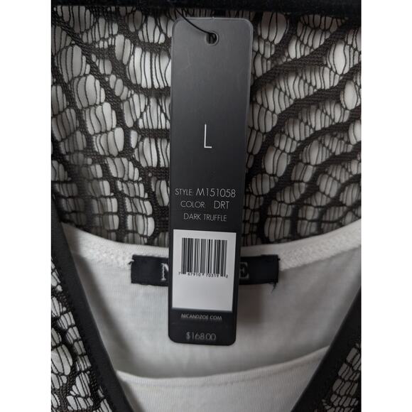 NWT Nic & Zoe Ladies Dress Dark Truffle Large - Picture 7 of 8